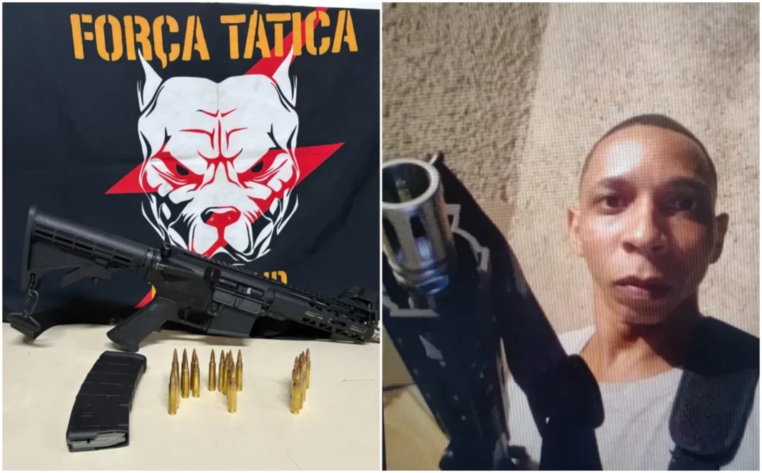 Suspeito armado com fuzil é morto em confronto com a polícia