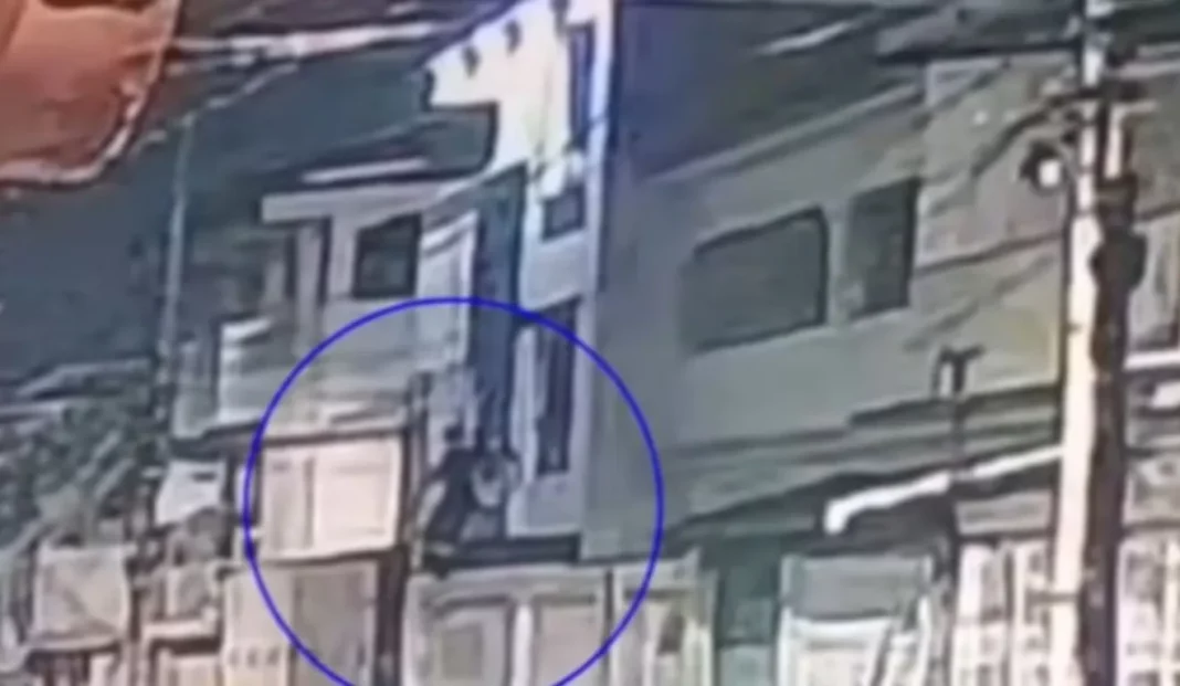 Homem-aranha invade depósito de gás após escalar grade de casa