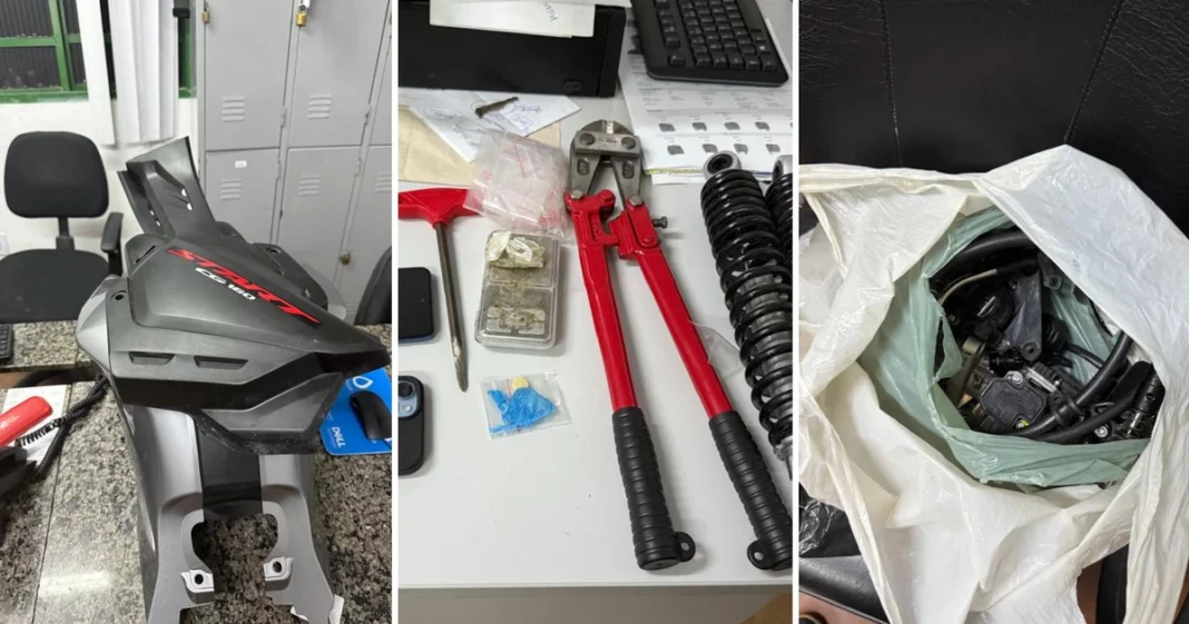 Motos furtadas na Serra: prisões após venda de peças na internet