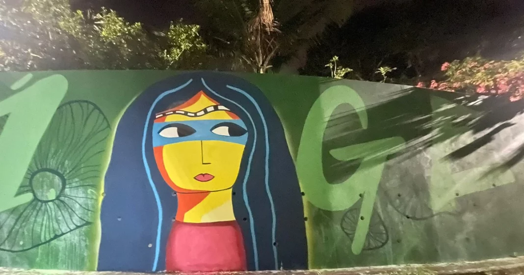 Mural coletivo em Guarapari une arte urbana e raízes afroindígenas