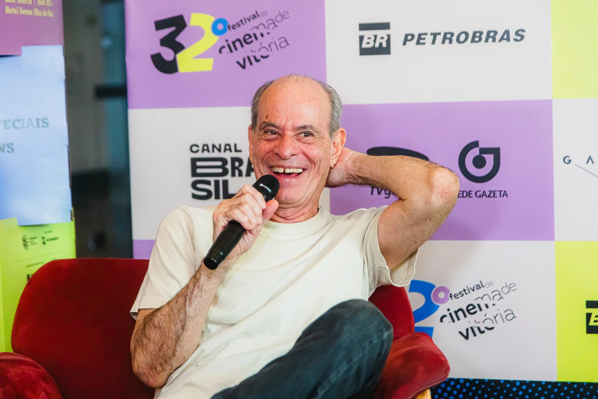 Ney Matogrosso na coletiva de imprensa no Hotel Senac Ilha do Boi