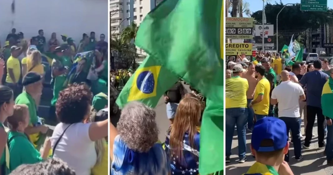 Manifestação de apoiadores de Bolsonaro em Vila Velha